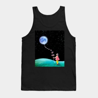 Surrealist Girl's Nursery Painting Tank Top